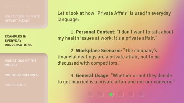 Understanding "Private Affair": A Guide to English Phrases смотреть онлайн