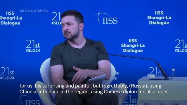 Zelenskyy at Shangri-la Dialogue: Russia is influencing China to disrupt Swiss peace summit смотреть онлайн