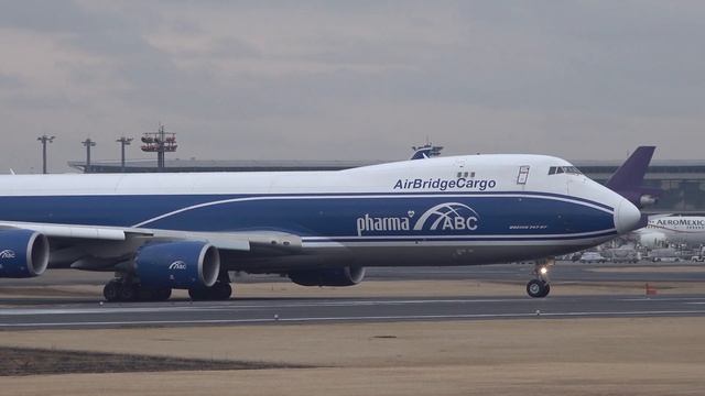 AirBridgeCargo Airlines Boeing 747-8F VQ-BVR Takeoff From NRT 16R