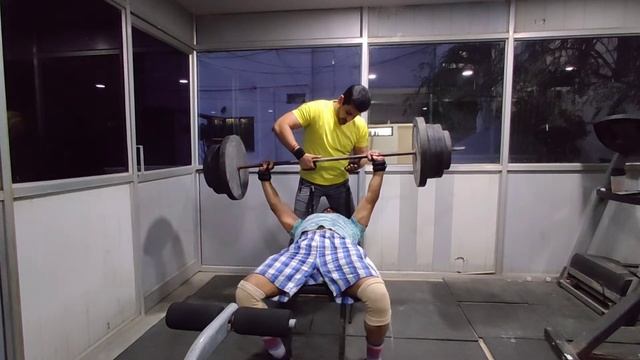 Bench press 85kg...2 reps.. previous record broken as promised смотреть онлайн