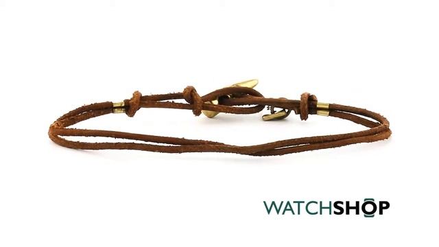 Icon Brand Jewellery Men's Base Metal Toggle Bracelet (LE1180-BR-BRN)