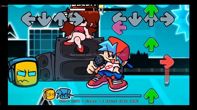 против меня и геометрия дэшь...fnf vs geometry dash смотреть онлайн