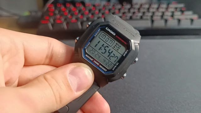 How to set the time on Casio W-800H + Review смотреть онлайн