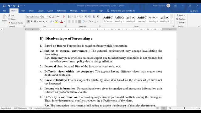 Disadvantages of Forecasting смотреть онлайн