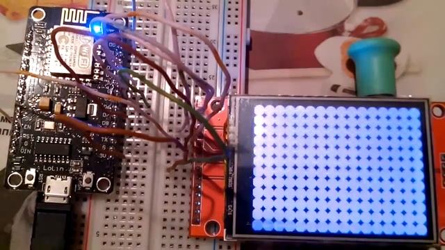 ESP8266 with SPI TFT lcd 2 4" display смотреть онлайн