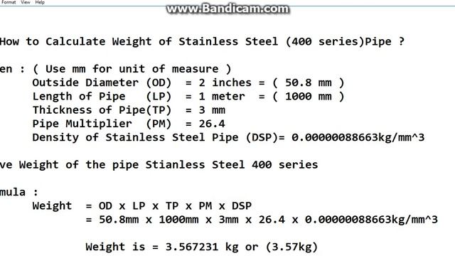 How to Calculate Weight of Stainless Steel Pipe into Easy Way смотреть онлайн