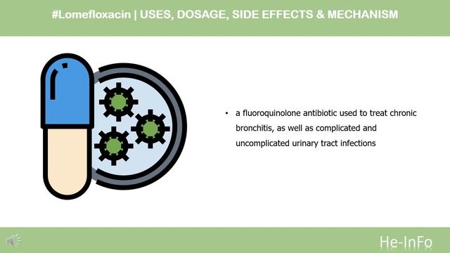 #Lomefloxacin | Uses, Dosage, Side Effects & Mechanism | Maxaquin