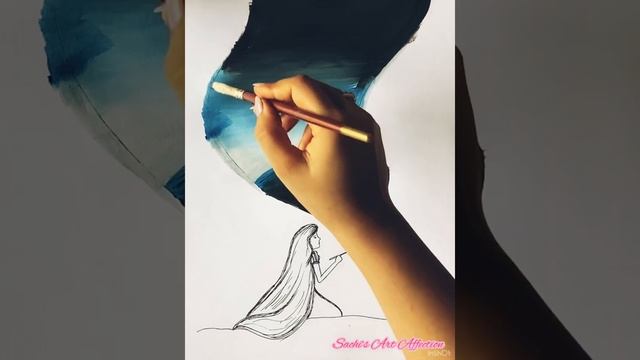 #32 Paint your Dream| Step by Step| Poster Color Painting| Beginner's| Sachi's Art Affection смотреть онлайн
