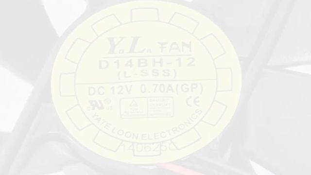 YATE LOON D14BH-12 12V 0.7A 2wires Cooling Fan смотреть онлайн