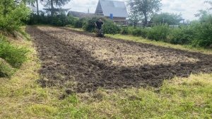 Поднимаем целину мотоблоком Denzel DPT-270X