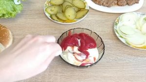 Бургер. Как приготовить вкусный бургер. Рецепт бургера.