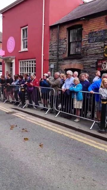 Beautiful Shire horse joined Vintage car show Cardigan смотреть онлайн