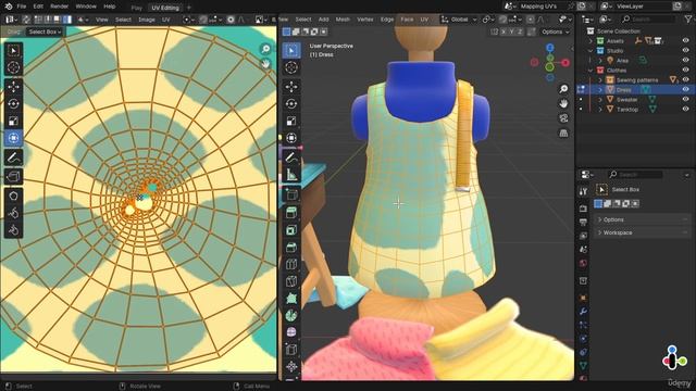 4 -UV Mapping From 2D to 3D Texturing смотреть онлайн