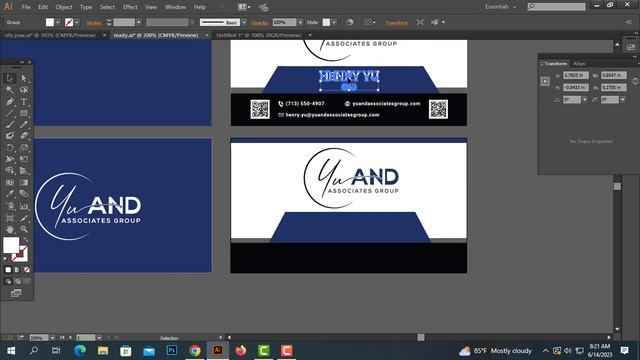 How to make Business Card design in illustrator with psd. смотреть онлайн