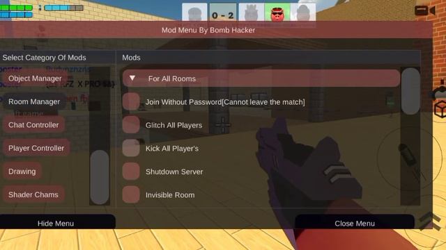 CHICKEN GUN MOD MENU BOMB HACKER 3.2.06 смотреть онлайн