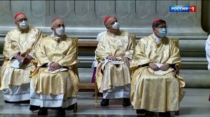 Часы и начало программы Вести (Россия 1, 25.12.2020)