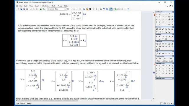 5.15 Using Units in Matrices and in Plot X-Y - Part 1 смотреть онлайн