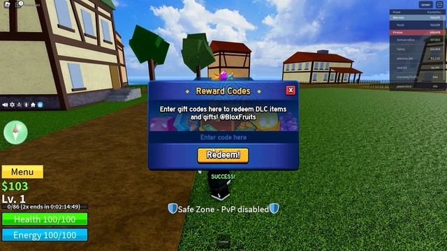 BLOX FRUITS CODES THAT GIVE YOU FREE FRUITS!🍉in Roblox Blox Fruit Game 2024