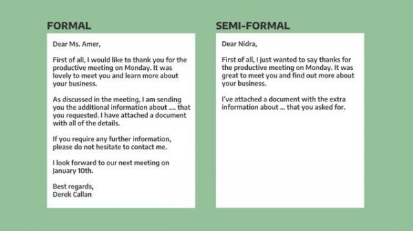 Writing Emails In English - Formal, Semi-Formal or Informal?