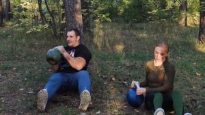 Тренировка пресса и спины с гирей Комплекс КОР Иван Денисов