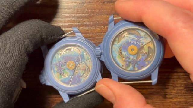 Comparing A FAKE Blancpain X Swatch Scuba Fifty To The Real Deal - Better Than The Omega MoonSwatch