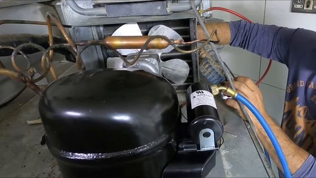 COMPRESSOR TECUMSEH INSTALLATION FOR 2 DOOR CHILLER