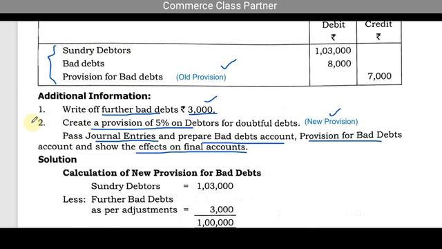 Bad debt and Provision for bad debt treatment in final accounts смотреть онлайн