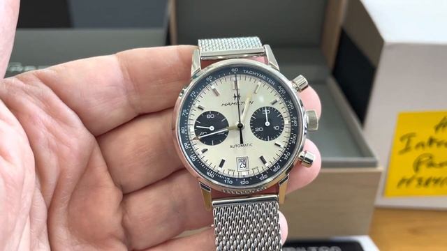 Whats An Excellent Condition In Barnfind?! 2022 HAMILTON INTRAMATIC AUTO CHRONO PANDA H38416111 40M