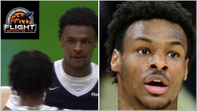 BRONNY JAMES HAD A EPIC POSTER DUNK IN FRANCE LIVE ON ESPN BRONNY IS HEADED TO THE NBA смотреть онлайн