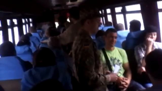 Проверка работников ДСС прямо в автобусе 29.05.2015г. смотреть онлайн