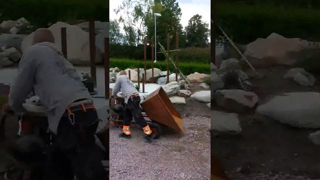 Honda G65 powered mini dumper. смотреть онлайн