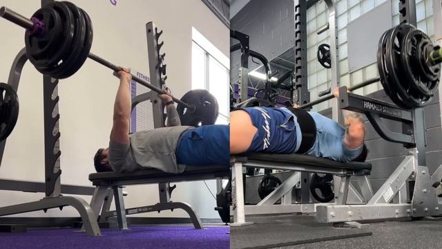 10 Week Bench Press Progress: Close Grip Larsen Press (t-shirt touch) 295x5 vs 290x8 смотреть онлайн