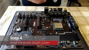 How to Install AMD Ryzen CPU and Wraith Stealth Cooler