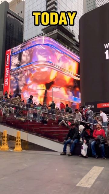 Times Square Billboards Then Vs Now #shorts #history #billboard #timessquare смотреть онлайн