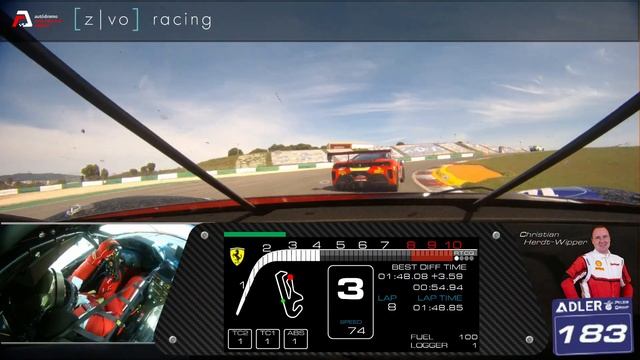 Ferrari Challenge Portimao 2022 Car 183 R1 Overtake L5 смотреть онлайн