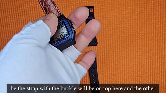Casio F-91W-1 Makeover #f91w #leatherstrap смотреть онлайн