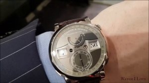 A. Lange & Söhne Zeitwerk Date wrist roll