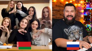 Спел девчонкам из Республики Беларусь песню "Помнят люди"