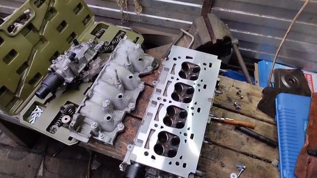 Рено Логан 2 ремонт ГБЦ к4м 16w . смотреть онлайн