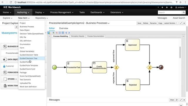 jBPM6x examples-4, Using Business Rules смотреть онлайн