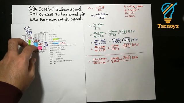 G96 G97 constant surface speed/G96 cutting speed cnc/G96 konstante schnittgeschwindigkeit /speed смотреть онлайн