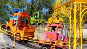 Парк аттракционов, катаемся на машине! 287