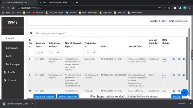 Research Publication Management System смотреть онлайн