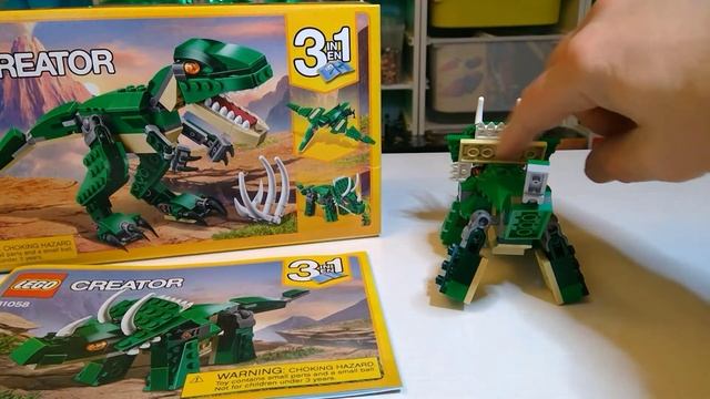 Lego Creator Mighty Dinosaurs set 31058 review! | All three dino's! смотреть онлайн