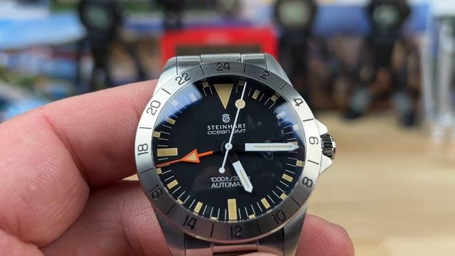 Steinhart Ocean 39 vintage GMT Orange OLKO edition смотреть онлайн