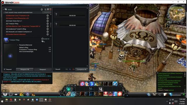 How To Craft Tempus Ring | Cabal Online