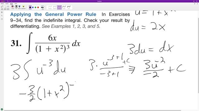 integral of 6x / (1 + x^2)^3 dx смотреть онлайн