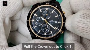 Casio Edifice EFR-526 Time setting and Stopwatch reset Module 5345 | TrendWatchLab