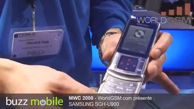 MWC 2008 : SAMSUNG SGH-U900 смотреть онлайн