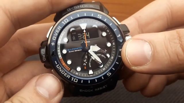 GShock Gulfmaster GWN-Q1000 - Setting Time And Date Tutorial